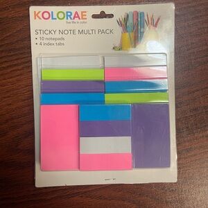 Kolor Sticky Note Multi Pack - Pink, Green, Purple